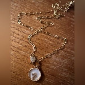 Sterling silver gold plated cross necklace